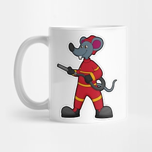 Mouse as Firefighter with Hose Mug